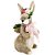 Coelho Decorativo de Rattan com Cesta Ovos Banoffee 35cm Lado - 1 Un - Imagem 1
