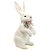 Coelho Decorativo de Palha com Arranjo Branco Doce Vício 58cm - 1 Un - Imagem 1