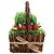 Cesta Decorativa Rustica com Cenoura 32x18x20cm - 1 Un - Imagem 1