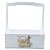 Cachepot Madeira com Alça Coelho Branco G 42x35x23cm - 1 Un - Imagem 1