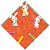 Express Para Ovo Estampado 24x24cm Lápis de Cor Laranja - 25 Un - Imagem 1