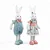 Coelho Decorativo de Tecido Floral Listras Happy Spring 60cm - 2 Un - Imagem 2
