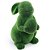 Coelho Decorativo de Tecido com Ovo Grama Verde Mesh 37cm - 1 Un - Imagem 1