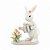 Coelho Decorativo de Resina Regando Flores La Belle 12,5cm - 2 Un - Imagem 1