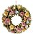 Guirlanda Decorativa com Flores e Ovos Clr Fondant 40cm - 1 Un - Imagem 1