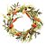 Guirlanda Decorativa com Cenoura e Folhas Verde/Laranja 60cm - 1 Un - Imagem 1