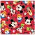 Folha Poli Licenciado 69x89cm Mickey Stickers - 25 Un - Imagem 1