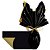 Folha Poli Dupla Face Acetinado Preto/Ouro 69x89cm - 25 Un - Imagem 1