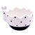 Pote Decorativo de Cerâmica Ovo com Coelho Branco e Preto 10cm - 2 Un - Imagem 1