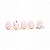 Ovos Decorativos Rosa 1,8x1,5x1,5cm - 100 Un - Imagem 1