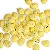 Ovos Decorativos Amarelo 1,8x1,5x1,5cm - 100 Un - Imagem 1