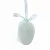 Ovo Decorativo Para Pendurar Flocado Verde Flocked 12,5cm - 1 Un - Imagem 3