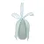 Ovo Decorativo Para Pendurar Flocado Verde Flocked 12,5cm - 1 Un - Imagem 1