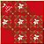 Express Para Ovo Estampado 44x44cm Flor de Cacau Vermelho - 25 Un - Imagem 1