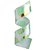 Fita Decorativa Cetim Estampado Ovos Verde/Ouro 3cmx9,14m - 1 Un - Imagem 1
