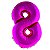 Balão Metalizado 34" Rosa Número 8 - 1 Un - Imagem 1