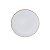Prato Sobremesa Branco com Fio Rosê Gold 19cm - 6 Un - Imagem 1