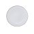 Prato Sobremesa Branco com Fio Prata 19cm - 6 Un - Imagem 1