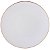 Prato Refeição Branco com Fio Rosê Gold 26cm - 6 Un - Imagem 1