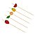 Palito em Bambu Para Petiscos 12cm Frutas Diversas - 20 Un - Imagem 1