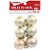 Bola de Natal Enfeite Fosca Ouro 8cm - 6 Un - Imagem 2