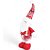 Boneco Papai Noel Decorativo em Pé Xadrez Vermelho 38cm - 1 Un - Imagem 2