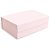 Caixa Rígida Dobrável Retangular com Ímã G Rosa Bebê 33,5x24,5x10cm - 5 Un - Imagem 1