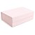 Caixa Rígida Dobrável Retangular com Ímã M Rosa Bebê 29x21x9cm - 5 Un - Imagem 1