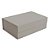 Caixa Rígida Dobrável Retangular com Ímã P Gris 24,5x17,5x8cm - 5 Un - Imagem 1