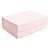Caixa Rígida Dobrável Retangular com Ímã P Rosa Bebê 24,5x17,5x8cm - 5 Un - Imagem 1