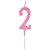 Vela Pick Metalizada Rosa Candy Color Numero 2 - 1 Un - Imagem 1