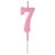 Vela Pick Metalizada Rosa Candy Color Numero 7 - 1 Un - Imagem 1