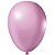 Balão Látex Tradicional Redondo 5" Liso Rosa - 50 Un - Imagem 1