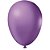Balão Látex Tradicional Redondo 5" Liso Lilás - 50 Un - Imagem 1