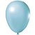 Balão Látex Tradicional Redondo 5" Liso Azul Claro - 50 Un - Imagem 1