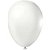 Balão Látex Tradicional Redondo 5" Liso Branco - 50 Un - Imagem 1