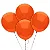 Balão Látex Tradicional Redondo 9" Liso Laranja - 50 Un - Imagem 1