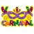 Painel Impresso com Glitter CARNAVAL 52cm - Imagem 1