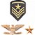 Kit Insignias Militares para Fantasia - 3 Peças - Imagem 1