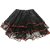 Saia de Tule Especial 30cm Preta e com Detalhe Vermelho - Imagem 1