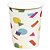 Copo de Papel 270ml Formas Geometricas Coloridas - 10 Un - Imagem 1
