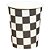 Copo de Papel 270ml Xadrez Preto - 10 Un - Imagem 1
