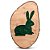 Quadro Decorativo MDF Coelho Easter Wishes 50x30cm - 1 Un - Imagem 1