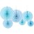 Kit Enfeite de Papel Composê Azul Bebê - 6 Peças - Imagem 1