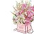 Caixa com Alça Flower 20x20x19cm Preto - 1 Un - Imagem 2