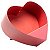 Caixa Coração de Papel Liso 25x23,5x9cm Vermelho Cereja - 1 Un - Imagem 1