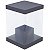 Caixa Quadrada com Tampa Liso 20x20x28cm Preto - 1 Un - Imagem 1