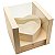 Caixa Quadrada de Acrílico Liso M 24,2x24,2x21cm Bege - 1 Un - Imagem 1