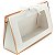 Caixa Triangular Vazada Liso 27x9x16cm Branco - 1 Un - Imagem 1