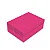 Kit Caixa Retangular com Tampa Pink Core G 46x33x14cm - 10 Un - Imagem 1